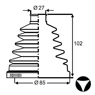 FUELLE (L/C) REN DUSTER 4X4  Semieje Delantero Trasero