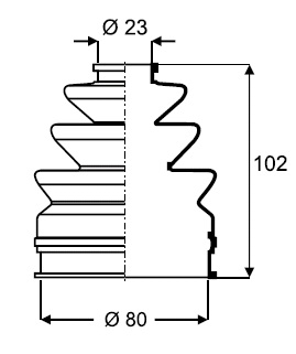 FUELLE (L/R) PEU 405 ./96 / 806 92/02  //  CIT C15 / XANTIA / ZX