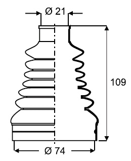 FUELLE (L/R) PEU 106 / 205 / 206 / 207 / PARTNER  //  CIT AX / BERLINGO / SAXO