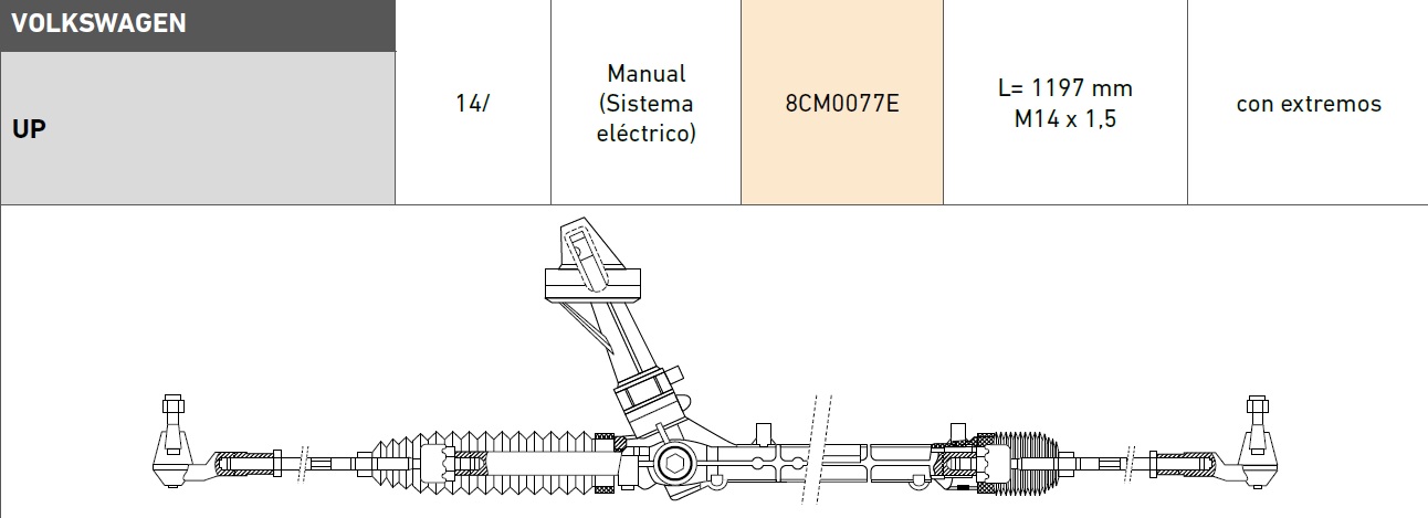 CREM VW UP / SURAN  CON EXT  Manual (Sistema Electrico)