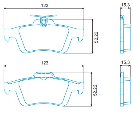 PAST FORD FOCUS II HATCH - SEDAN DURATEC 2.0 / KUGA 08/..   //  REN LAGUNA 03/...   //  VOLVO S40 / V50 01/04  TRAS