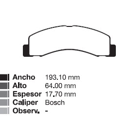 PAST FORD F1000 DUTY 99/... / F4000 DEL/TRAS