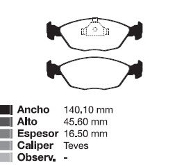 PAST CHEV CORSA (TODOS)  / AGILE / CELTA / PRISMA / SUZUKI FUN  / OPEL ASTRA / VECTRA TIGRA DEL S/SENSOR.
