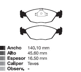 PAST CHEV CORSA (TODOS)  / AGILE / CELTA / PRISMA / SUZUKI FUN  / OPEL ASTRA / VECTRA TIGRA DEL S/SENSOR.