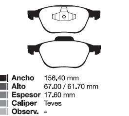 PAST FORD FOCUS II 04/... / ECOSPORT 4X4  05/09 / ECOSPORT KINETIC /  KUGA 08/...  DEL