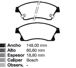PAST CHEV CRUZE 1.8 / SONIC / TRACKER SIST BOSCH DEL