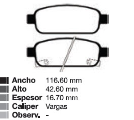 PAST CHEV CRUZE 1.8 / 2.0 10/... / ASTRA 10/...     TRAS