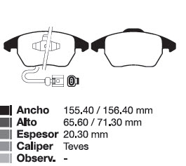 PAST VW PASSAT 06/... /  VENTO 06/... / CIROCCO 1.4 10/...  //  AUDI  A1 10/... / A3 03/... / TT 06/...  //  SEAT LEON / TOLEDO 05/... DEL