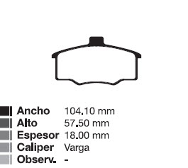 PAST FIAT DUNA UNO 1.5 1.6 88/02  /  CHEV KADETT MONZA (Sistema VARGA) DEL