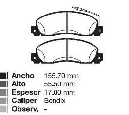 PAST REN TRAFIC "BENDIX"  86/... DEL