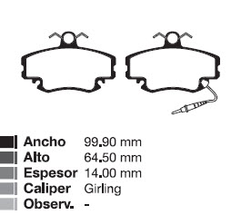 PAST REN 19 / 9 / 11 / EXPRESS / CLIO / CLIO II / LOGAN / SYMBOL / SANDERO DEL (Esp 14mm)