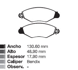 PAST REN KANGOO 98/...  //  PEU 206 98/... / 306 98/...  //  CITROEN XSARA 98/99 DEL