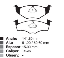 PAST VW GOLF 1.8 (disco vent) 95/99 / POLO 97/00  (disco vent)  / VOYAGE / CADDY  /  SEAT IBIZA CORDOBA    DEL