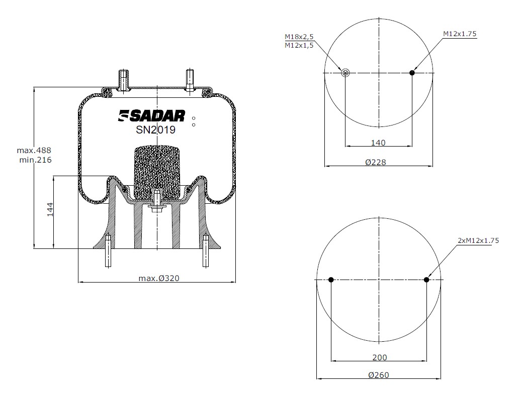 MUELLE ACOPLADO RANDON / VW 18310 / 19320 Lobular